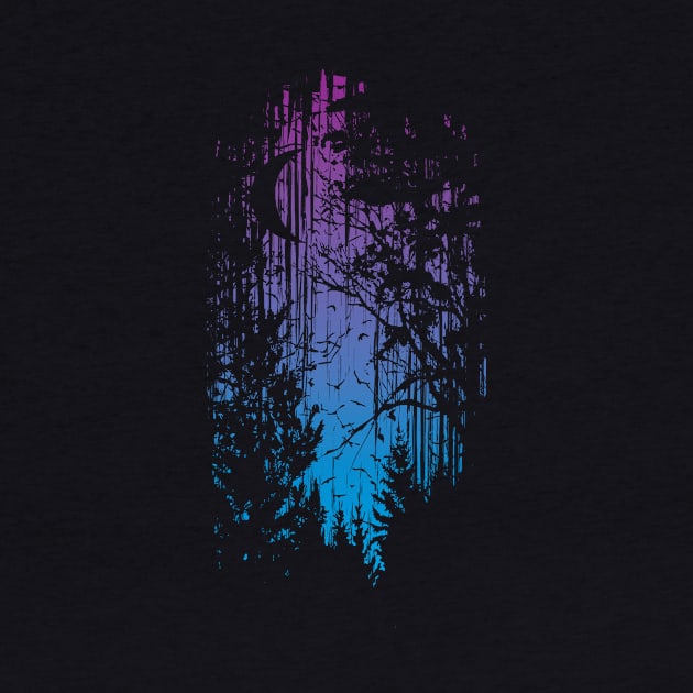 Technicolour Forest by Daletheskater